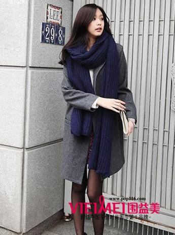 围益美时尚围巾 冬季很有高街感的搭配手法,最新服装图片-围益美商城
