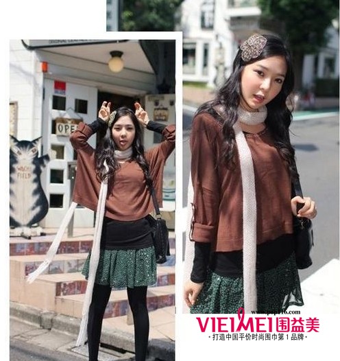 还在为脸大发愁吗？快来看下围巾也可以瘦脸的哦,最新服装图片-围益美商城