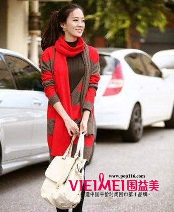 秋冬寒风迎面而来 你是否需要这样一条围巾来保暖呢,最新服装图片-围益美商城